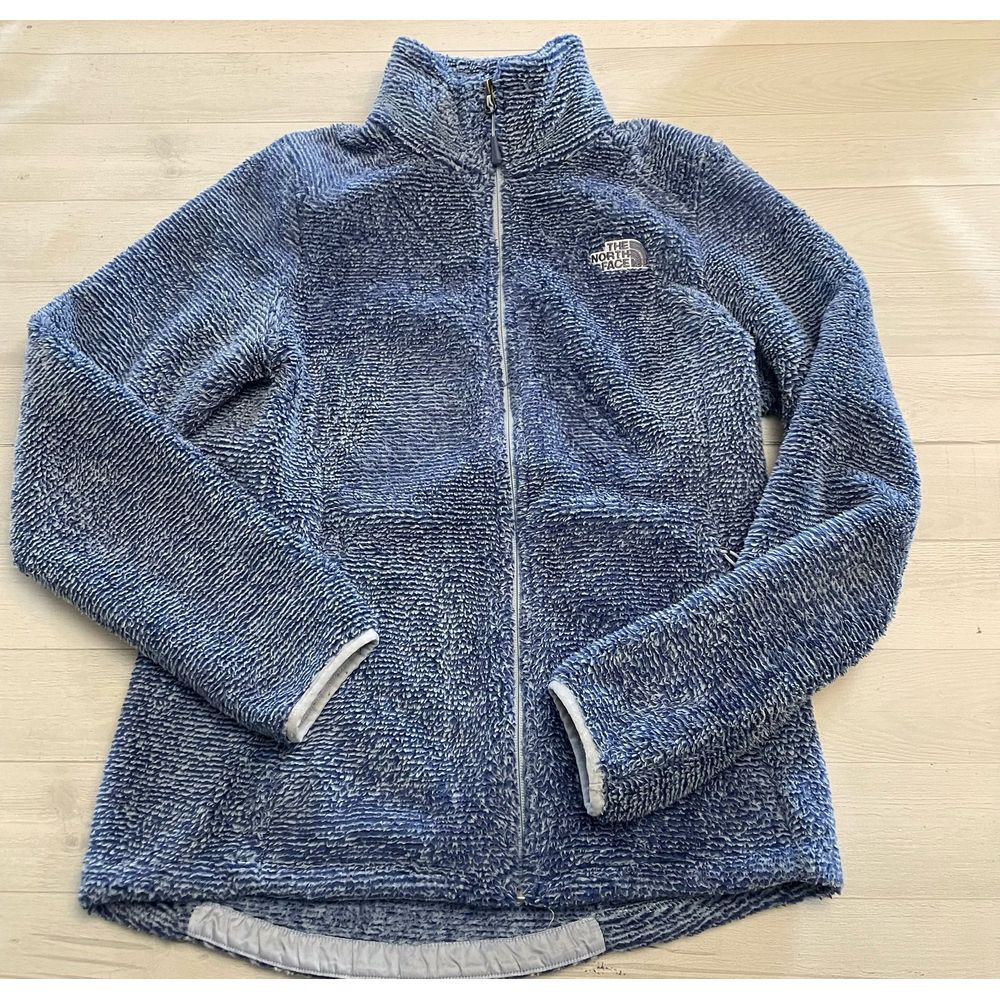 The North Face women's blue zip‎ up jacket medium